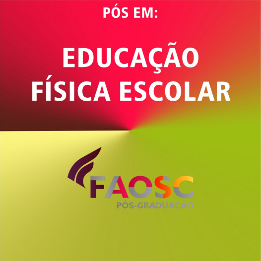 PÓS-GRADUAÇÃO EM EDUCAÇÃO FÍSICA ESCOLAR