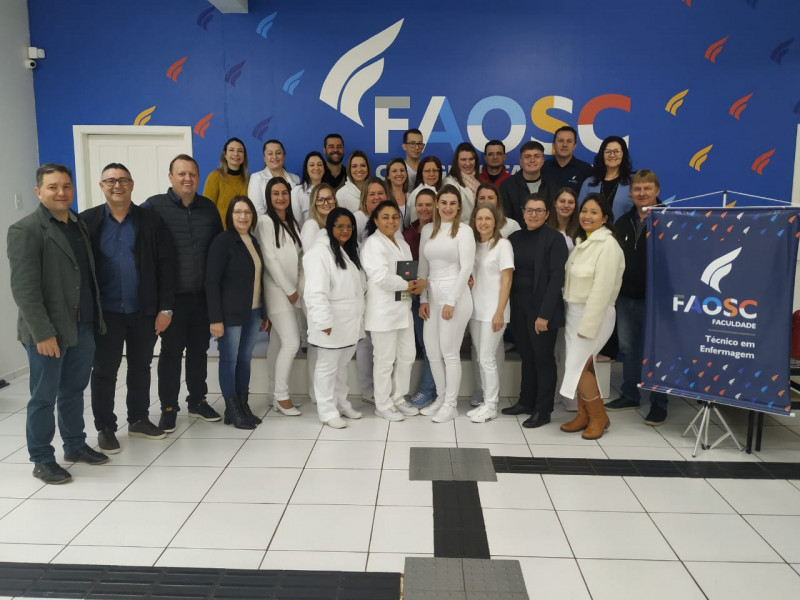 AULA INAUGURAL DO CURSO TÉCNICO EM ENFERMAGEM FAOSC 2022/2º