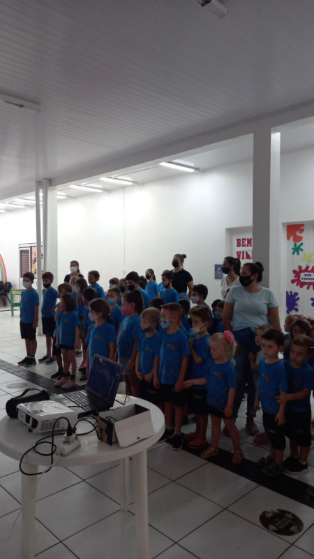 HOMENAGEM AO ANIVERSÁRIO DE PALMITOS - MOMENTO CÍVÍCO DO COLÉGIO FAOSC