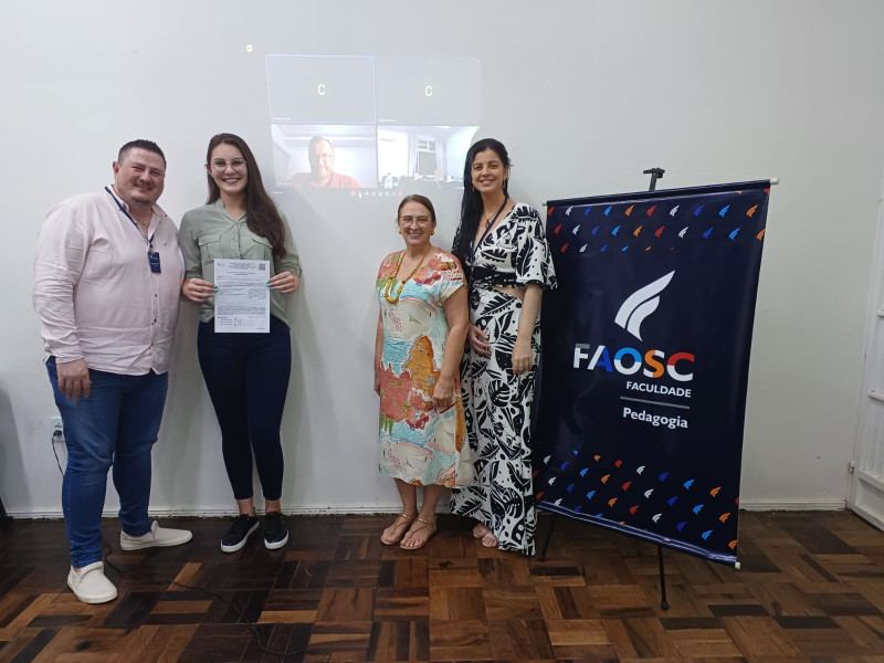 BANCAS EXTAORDINÁRIAS DE TCC FAOSC DOS CURSOS PEDAGOGIA E RECURSOS HUMANOS CONTAM COM A PRESENTAÇA DE PROFESSORES DAS UNIVERSIDADES FEDERAIS E PARTICULARES