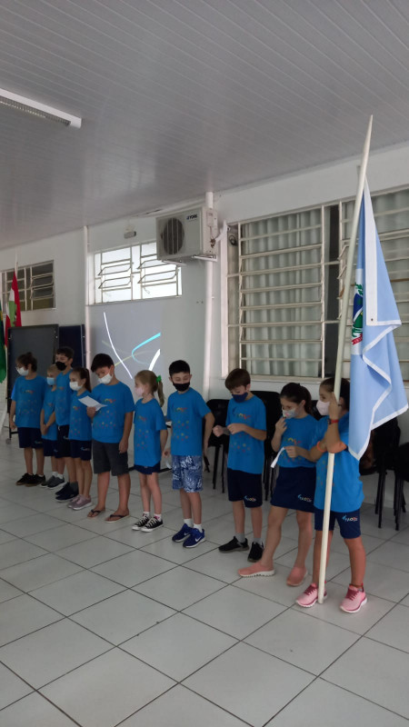 HOMENAGEM AO ANIVERSÁRIO DE PALMITOS - MOMENTO CÍVÍCO DO COLÉGIO FAOSC