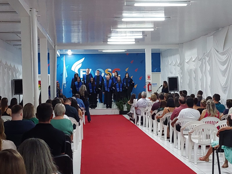 FAOSC REALIZA 4ª EDIÇÃO DA COLAÇÃO DE GRAU COLETIVA INSTITUCIONAL 2023/1º